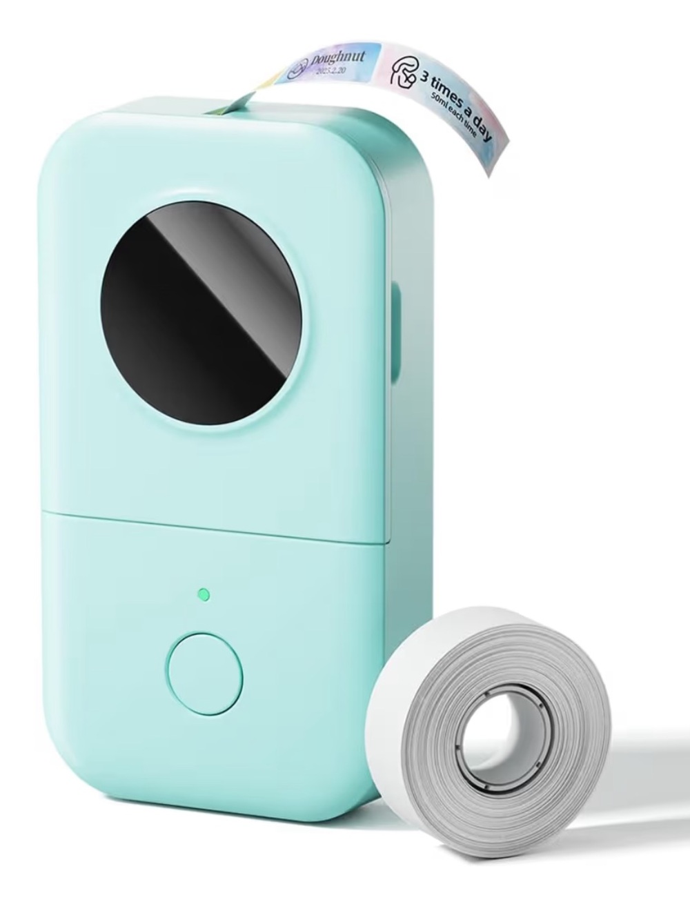 Phomemo Label Maker + Label Maker Case in Mint Green